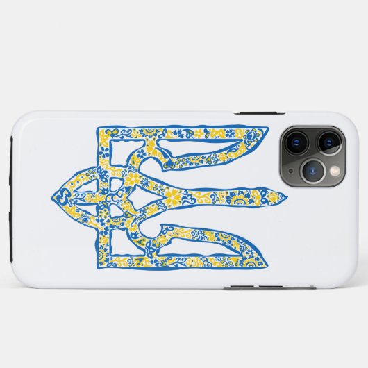 Oekraïens nationaal embleem trident tryzub etnical Case-Mate iPhone case (Achterkant (horizontaal))