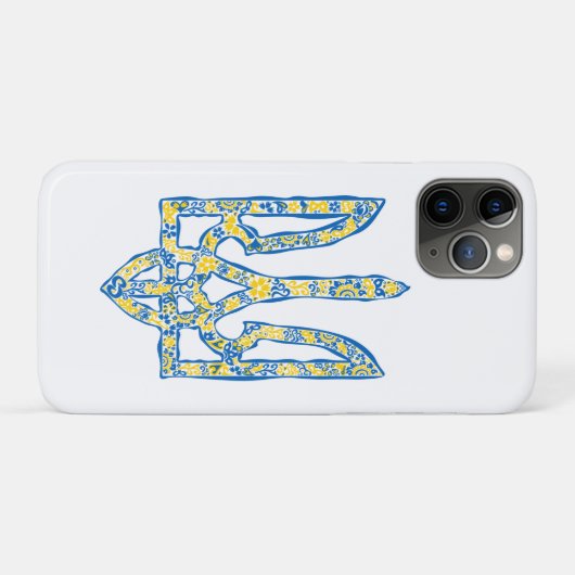 Oekraïens nationaal embleem trident tryzub etnical Case-Mate iPhone case (Achterkant (horizontaal))