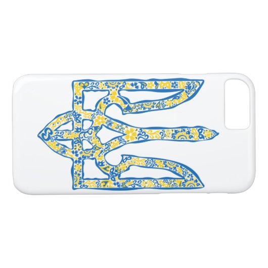 Oekraïens nationaal embleem trident tryzub etnical Case-Mate iPhone case (Achterkant (Horizontaal))