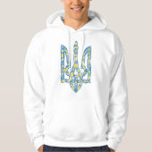 Oekraïens nationaal embleem trident tryzub etnical hoodie (Voorkant)