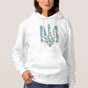 Oekraïens nationaal embleem trident tryzub etnical hoodie