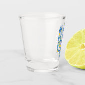 Oekraïens nationaal embleem trident tryzub etnical shot glas (Links)