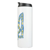 Oekraïens nationaal embleem trident tryzub etnical thermosbeker (Geroteerd rechts)