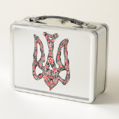 Oekraïens nationaal embleem trident tryzub gestili (Achterkant)