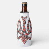 Oekraïens nationaal embleem trident tryzub gestili flesjeskoeler (Fles Voorkant)