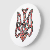 Oekraïens nationaal embleem trident tryzub gestili grote klok (Hoek)