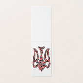 Oekraïens nationaal embleem trident tryzub gestili kaart (Buitenkant ongevouwen)