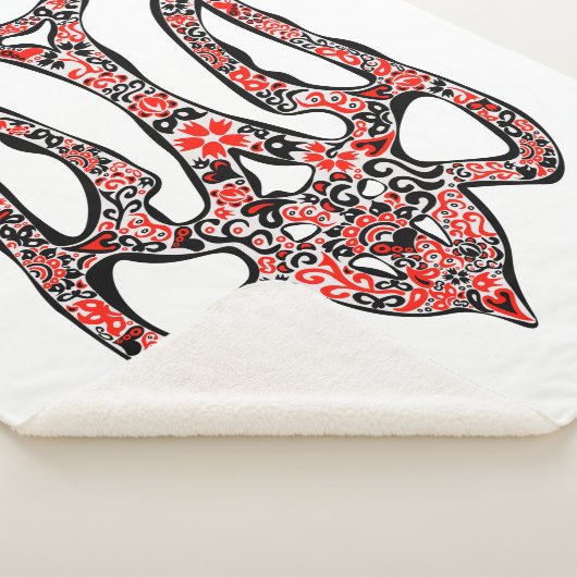 Oekraïens nationaal embleem trident tryzub gestili sherpa deken (3/4)