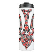 Oekraïens nationaal embleem trident tryzub gestili thermosbeker (Voorkant)