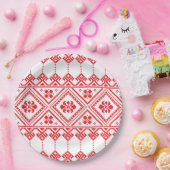 Oekraïens nationaal ontwerp aanpassen papieren bordje (Feest)