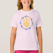 Oekraïens nationaal symbool Trident (Tryzub) T-shirt (Voorkant)