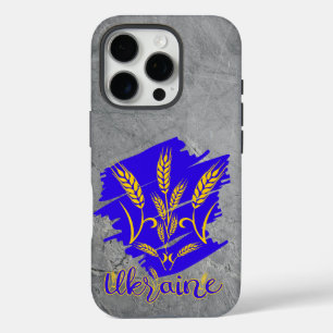 Oekraïens nationaal symbool tryzub gemaakt van tar iPhone 16 pro hoesje