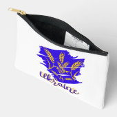 Oekraïens nationaal symbool tryzub gemaakt van tar etui (Open)