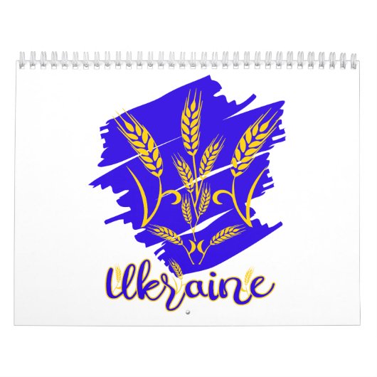Oekraïens nationaal symbool tryzub gemaakt van tar kalender (Hoes)