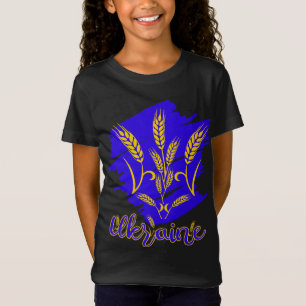 Oekraïens nationaal symbool tryzub gemaakt van tar t-shirt