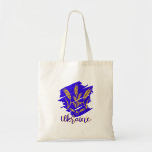 Oekraïens nationaal symbool tryzub gemaakt van tar tote bag