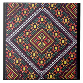 Oekraïens Oranje borduurwerk Vyshyvanka Tegeltje