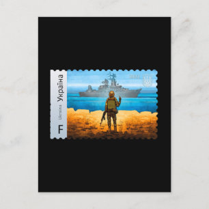 Oekraïens postafel Stempel Flag Pride Army Pa Briefkaart