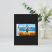 Oekraïens postafel Stempel Flag Pride Army Pa Briefkaart (Staand voorkant)