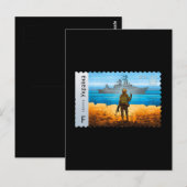 Oekraïens postafel Stempel Flag Pride Army Pa Briefkaart (Voorkant / Achterkant)