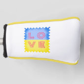 Oekraïens stempel met liefdesbrief golfheadcover (Voorkant)