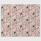 Oekraïens stijl nationaal patroon cadeaupapier (Vlak)