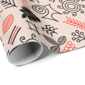 Oekraïens stijl nationaal patroon cadeaupapier (Rol Hoek)