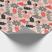 Oekraïens stijl nationaal patroon cadeaupapier (Hoek)