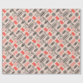 Oekraïens stijl nationaal patroon cadeaupapier (Vlak)