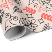 Oekraïens stijl nationaal patroon cadeaupapier (Rol Hoek)