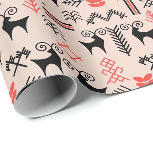 Oekraïens stijl nationaal patroon cadeaupapier (Rol Hoek)