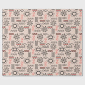 Oekraïens stijl nationaal patroon cadeaupapier (Vlak)