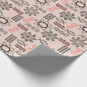 Oekraïens stijl nationaal patroon cadeaupapier (Hoek)