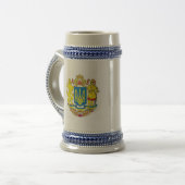 Oekraïens symbool Beer Stein Bierpul (Voorkant links)