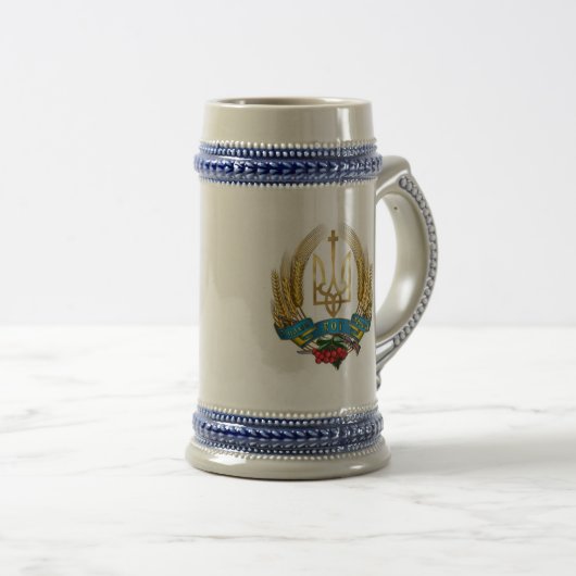 Oekraïens symbool Beer Stein Bierpul (Voorkant rechts)