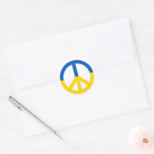 Oekraïens symbool voor blauw geel vlaggensymbool ronde sticker (Envelop)