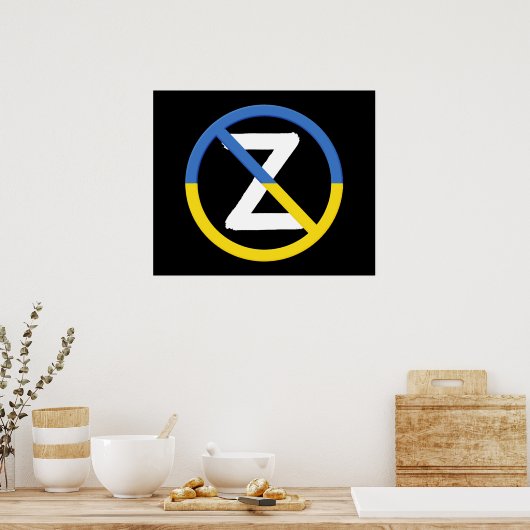 Oekraïens tegenstandssymbool poster (Keuken)