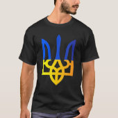 Oekraïens Trident Nationaal Symbool Oekraïense vla T-shirt (Voorkant)