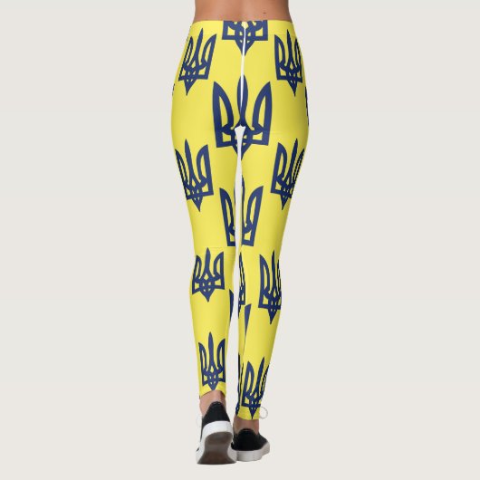 Oekraïens Trident Tryzub Oekraïense wapenstilstand Leggings (Achterkant)
