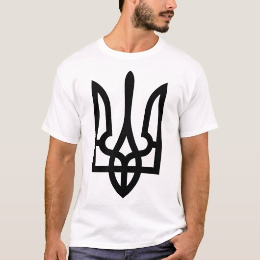 Oekraïens trident tryzub (tryzub) t-shirt (Voorkant)