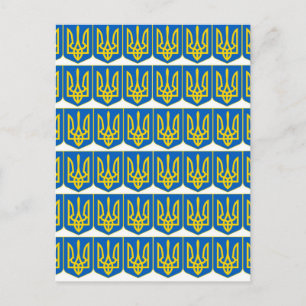 Oekraïens Tryzub Briefkaart