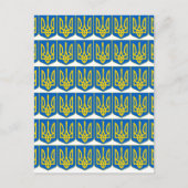 Oekraïens Tryzub Briefkaart (Voorkant)