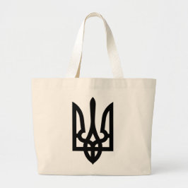 Oekraïens Tryzub Grote Tote Bag