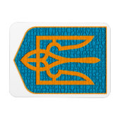 Oekraïens Tryzub Magneet (Horizontaal)