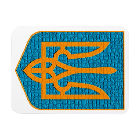Oekraïens Tryzub Magneet (Horizontaal)