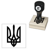 Oekraïens Tryzub Rubberstempel (Gestempeld)