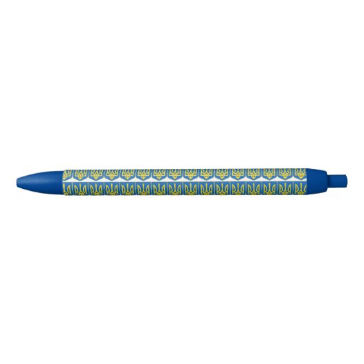 Oekraïens Tryzub Zwarte Inkt Pen (Voorkant)