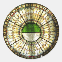 Oekraïens venster ronde sticker
