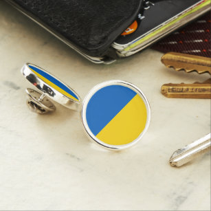 Oekraïens vlaggenblauw - geel Oekraïens patriottis Reverspeld