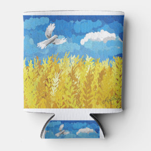 Oekraïens vlaggenlandschap blikjeskoeler